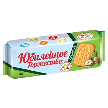 Sladkaya Sloboda Jubilee Sugar Cookies with Nuts 120g