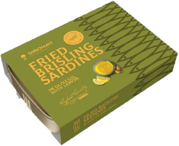 Diplomats Fried Brisling Sardines in Olive Oil with Lemon 100g