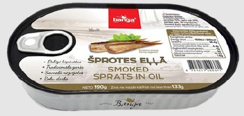 Banga Smoked Sprats in Oil 190g
