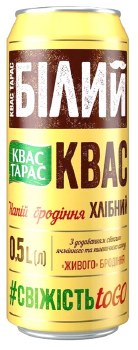 Kvas Taras White Malt Non Alcoholic Beverage Can 500ml