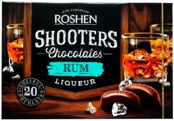 Roshen Chocolate Shooters with Rum Liquor 150g