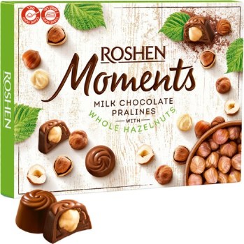Roshen Moments Milk Chocolate Pralines Gift Box 116g