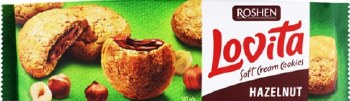 Roshen Lovita Soft Cream Hazelnut Cookies 127g