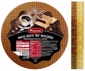 Franzeluta Waffle Sheets &quot;Mix&quot; with Cocoa 120g