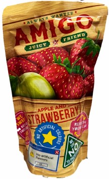 Soko Amigo Apple Strawberry Juice Pouch 200ml - PVEuroMarket.com