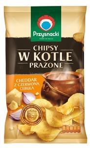 Przysnacki Kettle Cooked Cheddar and Onion Chips 125g
