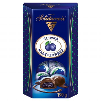Solidarnosc Milk Chocolate Covered Candied Plums 190g