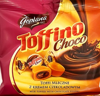 Goplana Milk Toffee with Chocolate Filling 80g