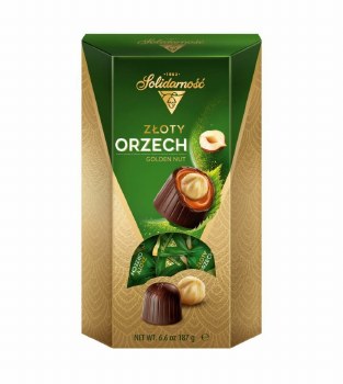 Solidarnosc Golden Hazelnut Chocolate Gift Box 187g