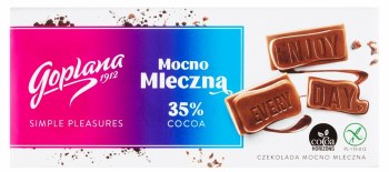 Goplana Extra Milk 35 Percent Cocoa Chocolate Bar 90g