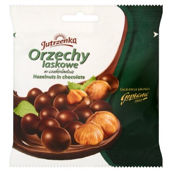 Jutrzenka Hazelnuts in Dark Chocolate 80g