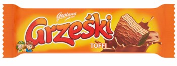 Goplana Grzeski Chocolate Coated Wafer with Toffee Cream 36g