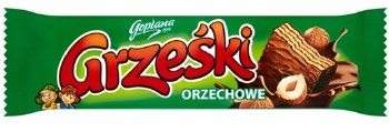 Goplana Grzeski Milk Chocolate Coated Wafer with Hazlenut Cream 36g