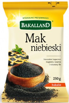 Bakalland Natural Poppy Seeds Mak Niebieski 250g