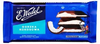 E. Wedel Dark Chocolate with Coconut Filling 100g