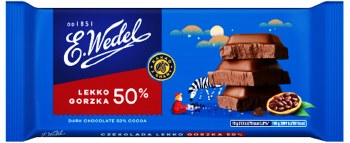 E. Wedel Classic 50 Percent Cocoa Dark Chocolate 100g