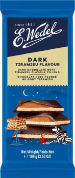 E. Wedel Dark Chocolate with Tiramisu Filling 100g