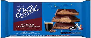 E. Wedel Dark Chocolate with Espresso Filling 100g