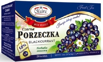 Malwa Black Currant Czarna Porzeczka Tea 40g