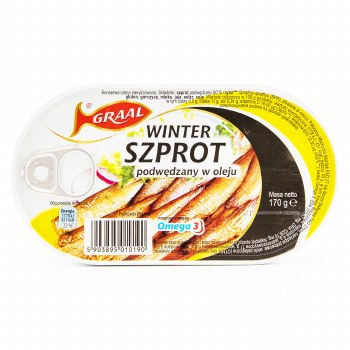 Graal Winter Smoked Sprats in Oil 170g