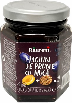 Raureni Plum Butter with Walnuts 220g