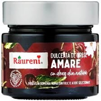 Raureni Bitter Cherry Preserves Dulceata De Cirese Amare 270g