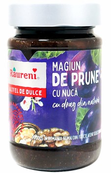 Raureni Plum Butter with Nuts Magiun de Prune cu Nuca 240g