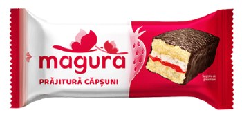 Magura Strawberry Cake Bar Prajitura Capsuni 35g