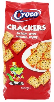 Croco Crackers with Sesame and Poppy 400g