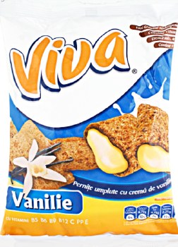 Viva Vanilla Creme Filled Crunchy Pillows 200g