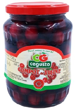 Cegusto Sour Cherry Compote Compot de Visine 720g