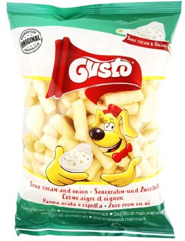 Gusto Pufuleti Corn Puffs Sour Cream and Onion 80g