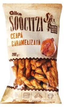 Alka Soocitzi Ceapa Caramelizata Braided Pretzels Caramelized Onion 200g