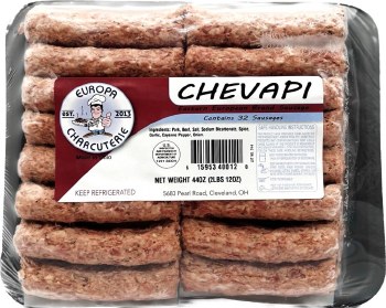 Europa Charcuterie Pork and Beef Cevapi 32pcs 44oz F