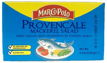 Marco Polo Provencale Mackerel Salad with Carrots and Cucumbers in Tomato Sauce 125g