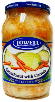 Lowell Sauerkraut with Carrots 900g