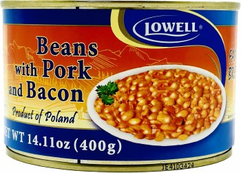 Lowell Beans with Pork and Bacon 400g