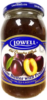 Lowell Old Country Style Plum Butter with Prunes 930g