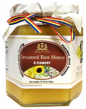 Belevini Natural Creamed Raw Honey 500g