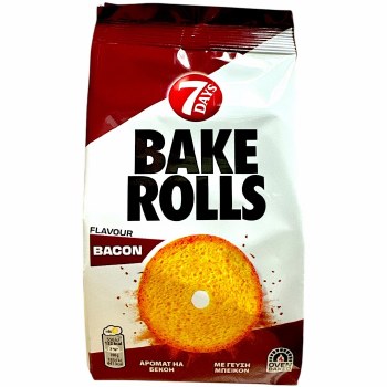 7 Days Bacon Flavored Bake Rolls 80g