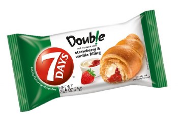 7 Days Double Strawberry and Vanilla Filled Croissant 75g
