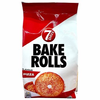 7 Days Pizza Flavored Bake Rolls 80g