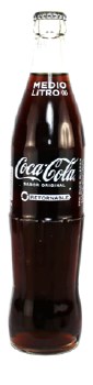 Coca Cola Retornable Medio Litro Sabor Original Glass Bottle 500ml