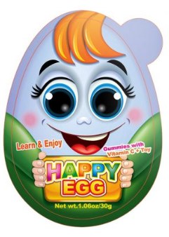Eggs Time Giant Happy Surprise Egg with Gummies 30g