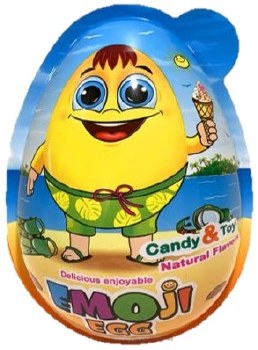 IMEX King Emoji Giant Egg with Jelly Beans and a Toy Halal 30g