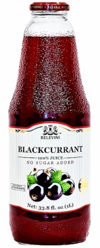 Belevini No Sugar Added 100% Blackcurrant Juice 1L