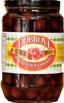 Dobrova Pitted Sour Cherries in Light Syrup 680g