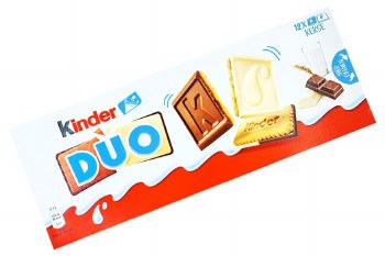 Kinder Duo Milk and White Chocolate Covered Biscuits 150g