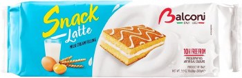 Balconi Latte and Milk Creme Snack Cakes 280g