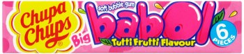 Chupa Chups Tutti Frutti Big Babol Gum 6 Count 27g